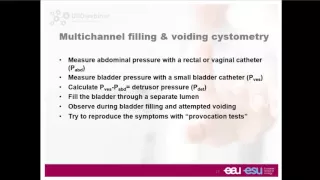 Webinar: How to interpret urodynamic study