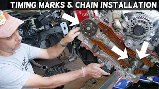 TIMING MARKS AND TIMING CHAIN INSTALLATION JEEP CHEROKEE COMPASS RENEGADE 2.4 Multiair Engine