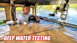 Testing Our HUMVEE To NEW Depths!!! Is It Ready To Drive Completely Underwater???