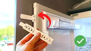 Attaching the front to the refrigerator door