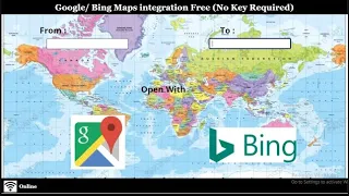 Integration of Bing/Google maps with Powerapps without any API Key.