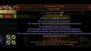 Most Degenerate PoE Gamba Item - Glimpse of Chaos