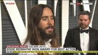 Oscars 2015: Jared Leto Praises Eddie Redmayne