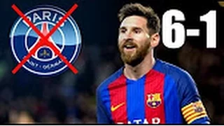 Barcelona vs Paris Saint Germain 6-1 All Goals