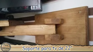 Soporte de madera para tv