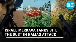 Hamas Fighters Emerge From Ground To Hit IDF's Merkava Tank With RPG; '7 Soldiers Killed' | Report