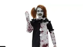 NEW Party City 2024 Terrifier Young Clown Girl Halloween Animatronic Prop YouTube #Shorts Demo Video