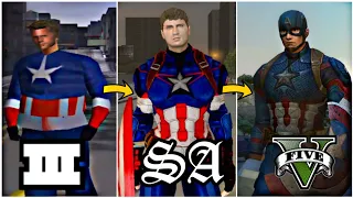 Evolution of Captain America in Grand Theft Auto Games[Mods] | 2001-2020 |