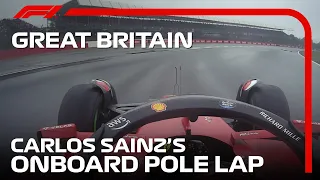 Carlos Sainz's Onboard Pole Lap | 2022 British Grand Prix | Pirelli