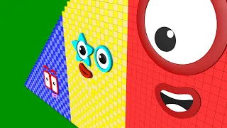 New Meta Numberblocks  Learning Academy -Puzzle 1 MILLION BIGGEST   Learn to Skip Count Big Numbers