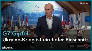 Bundeskanzler Olaf Scholz beim G7-Gipfel