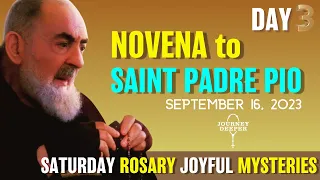 Novena to St. Padre Pio Day 3 Saturday Rosary ᐧ Joyful Mysteries of the Rosary 💙 September 16th