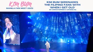 김범 Kim Bum serenades the Filipino fans with "When I Get Old" by Christopher x Chung Ha [FanCam]