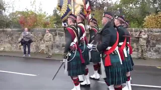 2 Scots (The Royal Highland Fusiliers) Homecoming Parade - Penicuik 2018 - March Off The Colours