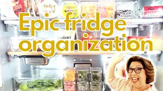 EXTREME FRIDGE ORGANIZATION// ORGANIZING MY NEW HOME #organization #kitchen