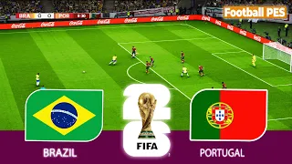 BRAZIL vs PORTUGAL- FINAL | FIFA WORLD CUP 2026 | Full Match All Goals | PES Gameplay