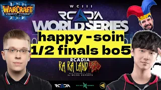HAPPY vs SOIN - bo5 1/2 плейофф турнира в Германии Warcraft 3 RCADIA World Series WC3