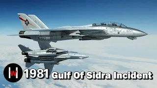 F14 Tomcats VS Su-22 fitters！1981 Gulf of Sidra Incident Animation & Documentary