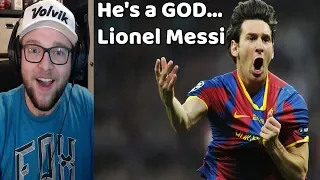 Clueless AMERICAN Reacts To Lionel Messi - A God Amongst Men #FootballReaction