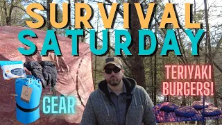 Survival Saturday, Fat wood fire starter & Teriyaki Burgers!