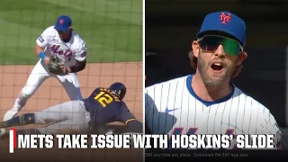 Benches clear between Mets & Brewers after Rhys Hoskins’ slide | ESPN MLB