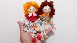 Olha Que Boneca De Fuxico Linda E Fácil De Fazer! As Meninas Vão Amar ❤️