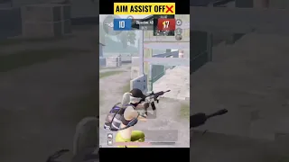 Aim Assist Off❌Subscribe For 1k🖤 #pubgmobile