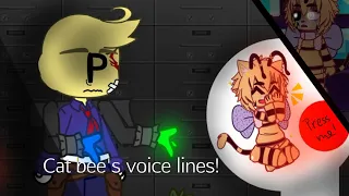 Cat bee's voice lines! // Poppy Playtime // Ft. Cat bee, Player //