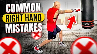 Right Hand Mistakes in Boxing | Rear Punch Mistakes #punching #righthand