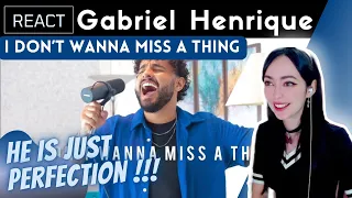 REACTING to GABRIEL HENRIQUE  Don't Want To Miss a Thing (Cover Aerosmith)