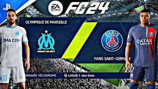 EA FC24 - Paris Saint-Germain vs Olympique Marseille | PS5™ [4K60] Gameplay | Ligue 1 Uber Eats