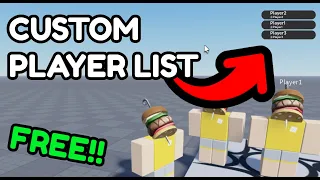 Free Custom Player List | Roblox Studio