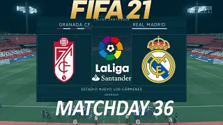 FIFA 21 Granada vs Real Madrid | La Liga 2021 | PS4 Full Match