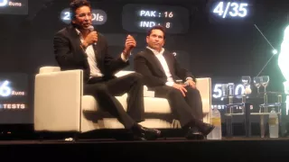 Wasim Akram and Sachin Tendulkar in Dubai