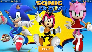 Sonic Dash - Sonic & Amy & Charmy Bee Vs  Boss Battle Eggman