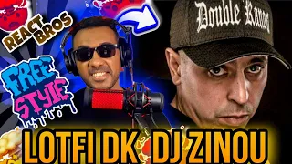 REACTION🇩🇿♥️🇲🇦 LOTFI DK / DJ ZINOU freestyle PART 1 📝الرسالة واضحة 📝(old school ✨️✨️)