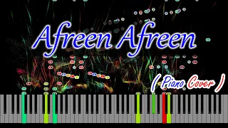 Afreen Afreen Piano Tutorial | Rahat Fateh Ali Khan | With Lyrics | Coke Studio