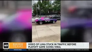 Video of Luka Doncic stuck in traffic going viral