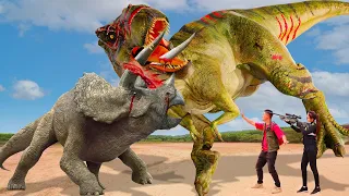 Best DINOSAUR FIGHT In Jurassic World Dominion | Last Blockbuster T-rex Chase | Dinosaur | Ms Sandy