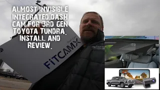 Fitcam X integrated dash cam install and review for the 3rd Gen Toyota Tundra