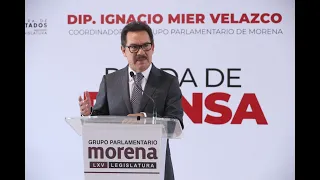 Conferencia de Prensa del Dip. Moisés Ignacio Mier Velazco (MORENA)