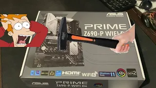 Как я сломал свою материнку + распаковка Asus Prime Z-690-P Wi-Fi D4 LGA1700 socket