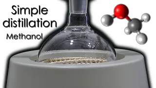 Simple distillation. Methanol from burning alcohol 🌡️⚗️