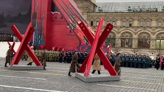 Торжественный марш в честь 78-й годовщины военного парада на Красной площади. Полная версия