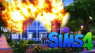 THE ROOF IS ON FIRE!!! | The Sims 4 - Part 3