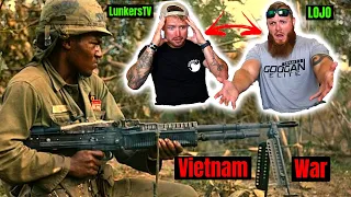 Modern ARMY Veterans React to Vietnam WAR Footage (ft. LunkersTV)