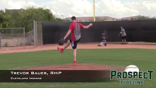 Trevor Bauer, RHP, Cleveland Indians.  Bullpen for Biomechanical Analysis