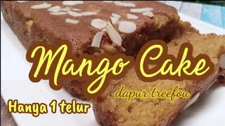 Resep Cake Mangga (Mango Cake) l hanya 1 telur