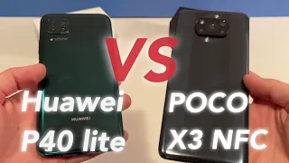 POCO X3 NFC VS Huawei P40 Lite Full comparison camera AnTuTu Benchmark