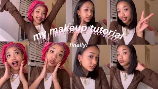 my final makeup tutorial + new hair!🎀